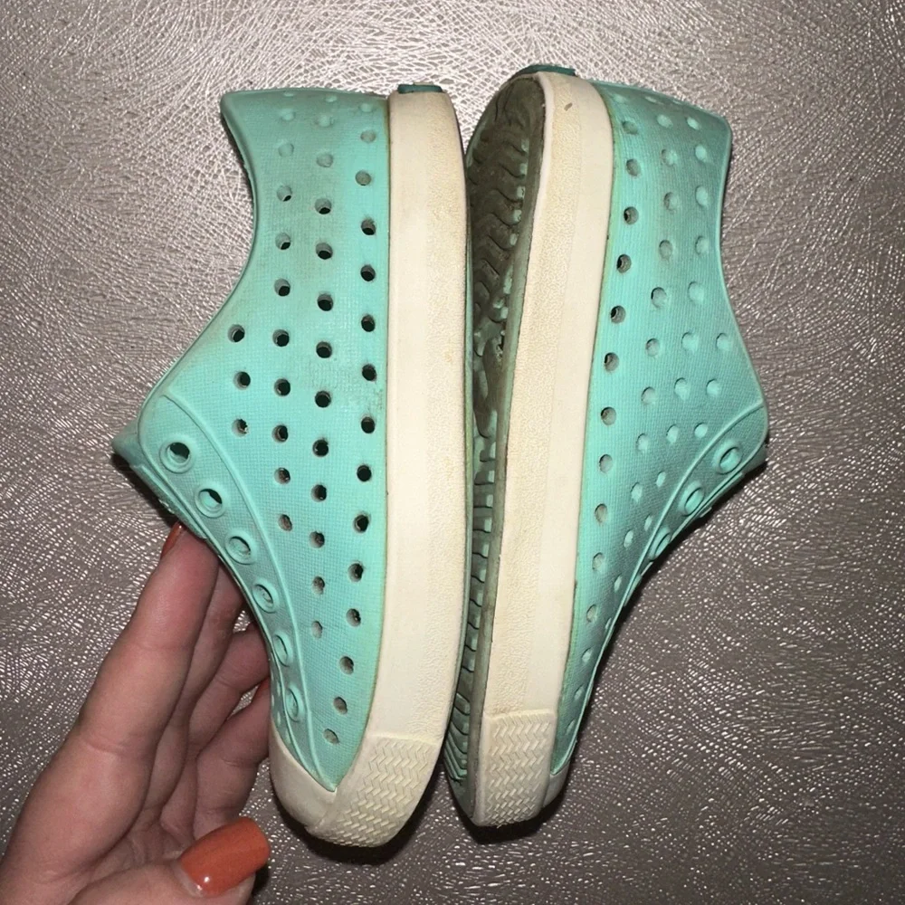 Native Jefferson blue green Slip-On Sneakers C6 casual play athleisure